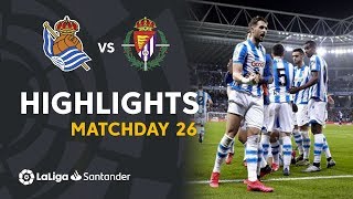 Highlights Real Sociedad vs Real Valladolid 10 [upl. by Neras]