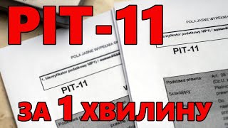 Як повернути гроші з податків у Польщі за 1 хвилину ПІТ 11  PIT 11 2024 РІК [upl. by Im63]