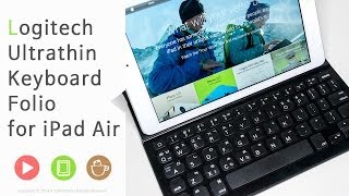 Logitech Ultrathin Keyboard Folio for iPad Air Review [upl. by Akeit220]