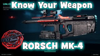 Know Your Weapon Rorsch MK4 Battlefield 2042 [upl. by Vergos]