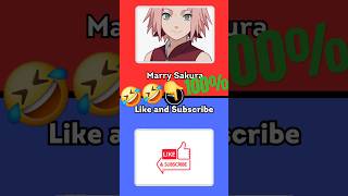 Marry Sakura Or Subscribe 🤣naruto wouldurather anime [upl. by Linea58]