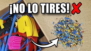 ❌¡NO TIRES TU FILAMENTO❌TE ENSEÑO cómo TRITURAR PIEZAS FALLIDAS y SOPORTES ♻️RECICLAJE Impresión 3D [upl. by Plerre798]