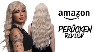 Günstige blonde PERÜCKE VON AMAZON ♥ Review [upl. by Selij]