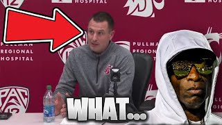 Washington State Coach Jake Dickert Just Said THIS About Coach Prime Colorado Buffaloes MUST WATCH‼️ [upl. by Lemrej]