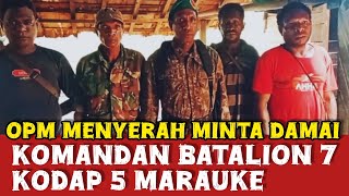 Astaga OPMmenyerah komandan batalion 7 kodap 5 marauke Jekson Gebjay  Manuskrip Papua [upl. by Ailimaj]