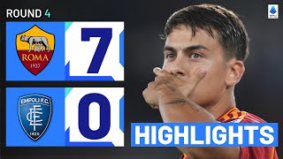 RomaEmpoli 70  Giallorossi cruise to massive win Goals amp Highlights  Serie A 202324 [upl. by Immas]