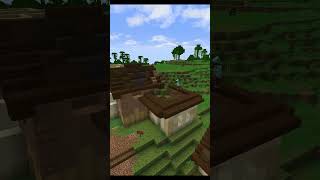 Small Village on a Hillside Part3 minecraft village building satisfying gaming [upl. by Dupuis]