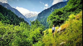 Thru Hiking The Via Alpina Red Trail Stage R37 Ginzling to Finkenberg Tirol Austria Italy 96km [upl. by Anisirhc]