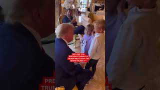 YMCA children go to see president2024 trump2024 usa reels shorts donaldtrump trumpfamily [upl. by Aremmat]