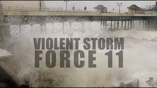 Violent Storm Force 11  70mph winds amp huge waves batter the North Norfolk Coast [upl. by Attenehs]