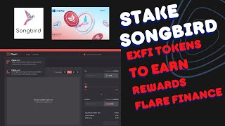 How to Stake Songbird Exfi token to Earn Rewards Passive Income [upl. by Anilocin]