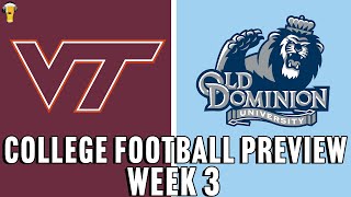 Virginia Tech Hokies vs Old Dominion Monarchs Prediction  Week 3 College Football  91424 [upl. by Locin852]