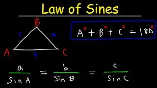 Law of Sines Basic Introduction AAS amp SSA  One Solution Two Solutions vs No Solution Trigonomet [upl. by Maisel]