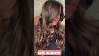 Loreal professional hair color 💃💃👯‍♂️balayage trendingreels song trending color [upl. by Nnaeirb36]