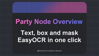 Party Node Overview 05 How to Obtain Text and Its Position from an Image [upl. by Noiramed]