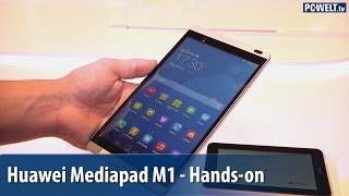 Huawei Mediapad M1 80 im Handson auf dem MWC 2014  deutsch  german [upl. by Peppy]