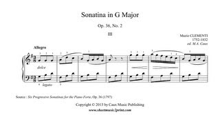 Clementi  Sonatina Op 36 No 2 33 [upl. by Muhammad299]