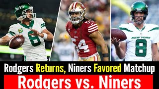 Jets vs 49ers Preview Aaron Rodgers Returns Niners Favored Monday Night Football Odds amp Predictions [upl. by Odnama]