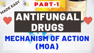 Antifungal Drugs Part 1  MECHANISM OF ACTION MOA  Made EASY [upl. by Laura]