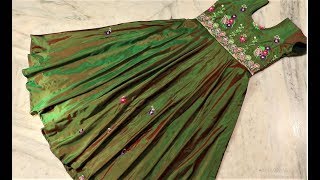 Convert old saree in to umbrella top  part  2  பழைய புடவையில் அம்ரெல்லா டாப் தைக்கும் வீடியோ [upl. by Burd]