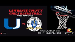 Union Scotties vs Aquinas Academy Crusaders  Girls Basketball  WPIAL Sec 11A  Jan 25 2024 [upl. by Tnirb]