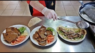 Turkish Doner Kebap Homemade Minced Meat Baking And Lavash Bread Pan Recipe [upl. by Bunker449]