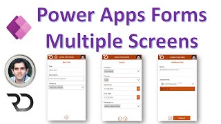 Multiple Screen Form Control in Power Apps [upl. by Attenweiler113]