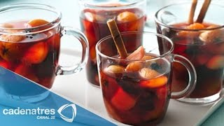 ¿Cómo preparar Ponche de Frutas Navideño  Receta de ponche navideño  Christmas Punch Recipe [upl. by Mello]