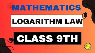 9th Class Math Science Group  9th Class Math logarithm law  cgs8686 [upl. by Nura]