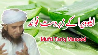 Amazing Benefits Of Aloe Vera  ایلوویرا کے زبردست فوائد  Hazrat Mufti Tariq Masood HD [upl. by Aiderfla]