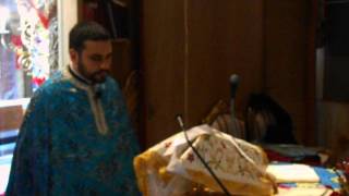 Fr George Anastasiou Chanting Petitions During Divine Liturgy [upl. by Hgielrahc]