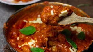 Gnocchi with Tomato Sauce and Mozzarella Recipe [upl. by Hulbert]