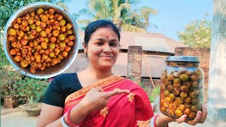 খুব সহজ পদ্ধতিতে বানিয়ে নিন কাঁচা কুলের আচার  Village Style Home Made Kuler  Boroi Achar Recipe [upl. by Yentroc479]