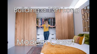 Building a 13ft Long Modern Closet [upl. by Ettenrahc]