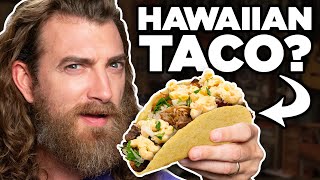 Hawaiian Mexican vs Mexican Hawaiian Food Taste Test [upl. by Donn]