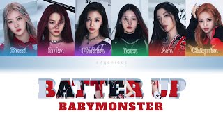 Babymonster  Batter Up color coded lyrics [upl. by Okemak]