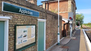 Appledore Railway Station On The Marshlink Train Line In Kent 1872024 [upl. by Ursa]