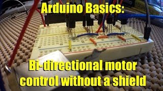 Arduino Basics Forward and reverse motor control [upl. by Hime]