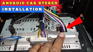 9 inch android player installation on new swift  How to Install android car stereo at home ✅ [upl. by Michaella]