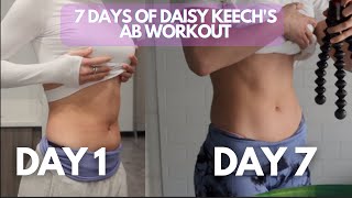 Daisy Keech’s Ab Routine For 7 Days STRAIGHT  CRAZY Results [upl. by Gisele]