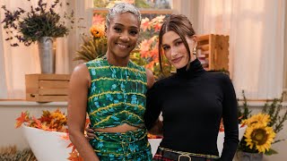 Tiffany Haddish amp Hailey Bieber celebrate Thanksgiving amp bob for apples  WHOS IN MY BATHROOM [upl. by Fawcette896]