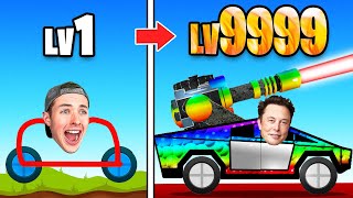 Upgrading NOOB to MAX LEVEL CAR in Draw Joust [upl. by Naehgem]