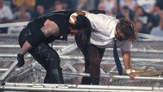 The Undertaker throws Mankind off the top of the Hell in a Cell June 28 1998  King of the Ring [upl. by Zakaria]