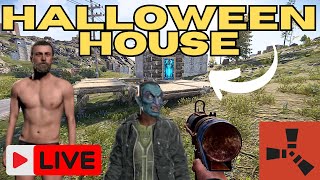 RUST LIVE  Im building a Halloween TRAP BASE NO COMMENTARY [upl. by Onifur]