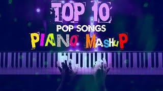 TOP 10 POP SONGS PIANO MUSHUP  Piano Dolls Introductions [upl. by Wailoo]