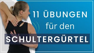 11 Schultergürtel Übungen – Löse unangenehme Verspannungen [upl. by Htiekel]