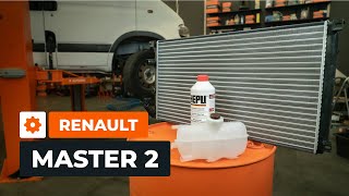 Hoe de radiateur koelvloeistof en tank te vervangen op een RENAULT MASTER 2 Van AUTODOC [upl. by Leif]