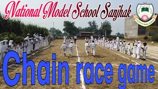 National Model School Sanjhak  chain race game  31 oct 2024 [upl. by Vanhomrigh]