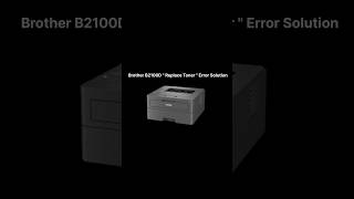 Hack  How to reset toner error  Brother HL B2100D brother repair easy shorts toner hack [upl. by Arihsan]