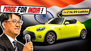 Toyotas ₹ 15 Lakh Sportscar Ready to Launch in India  TOYOTA SFR [upl. by Etteiluj620]